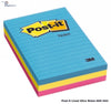 Post-It Notes 660-3Au 98X149 Ultra Lined Asstd Pk 3