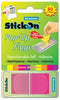 Stick On Flags B/Tone Pop-Up 45X25 Magenta 50 Sht Pad