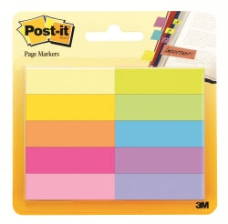 Post-It Pagemarkers 670-10Ab 10 Colours 50 Shts Ea