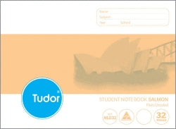 Exercise Book Tudor 32Pg Blank (L) Salmon