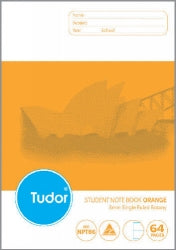 Botany Book Tudor 64Pg 8Mm S/Ruled (P) Orange