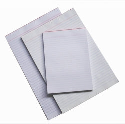 Office Pads Quill A5 Bank Ruled White 90Lf 50Gsm