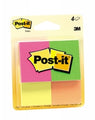 Post-It Notes 653-4Af Mini 35X48 4 Fluoro Cols