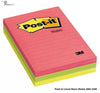 Post-It Notes 660-3An 98X149 Neon Lined Asstd Pk 3