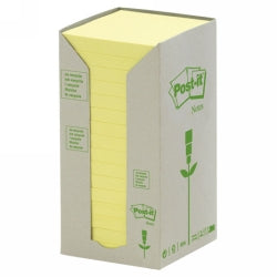 Post-It Notes 654-Rty 76X76 100% Recy Yellow