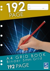 Grid Binder Book Sovereign A4 5Mm Grid 192Pg