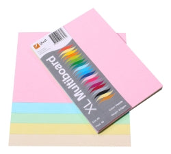Cardboard Quill A5 Xl Multiboard 210Gsm Pastels Asst Pk50