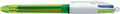 Pen Bic 4 Colour Fluoro Retractable Bp