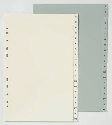 Dividers Marbig A4 Pp Grey A-Z