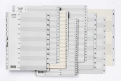 Dividers Bantex A4 Pp Grey 1-5