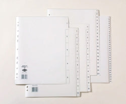 Dividers Marbig A4 PP White 1-5