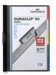 Flat File Duraclip 50 A4 5 Division Black