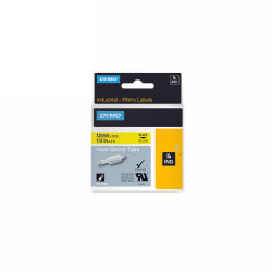 Label Tape Dymo 12M Rhino Pro Heat Shrink Yellow