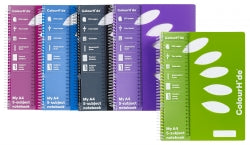 Notebook Colourhide A4 5 Subject Asst 250Pg