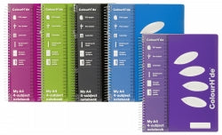 Notebook Colourhide A4 4 Subject Asst 320Pg