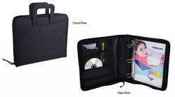 Compendium Binder Case Cumberland A4 3 D-Ring 50Mm Black