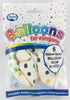 Balloons Alpen 30Cm Polkadots White Pk6