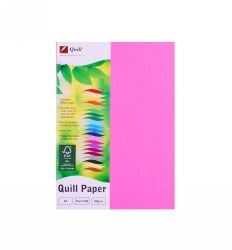 Copy Paper Quill Xl A4 80Gsm Fluoro Pink Pk500