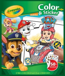 Book Colour & Sticker Crayola Paw Patrol