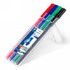 Pen Staedtler 0.8Mm Triplus Broadliner Brilliant Colours Pk4