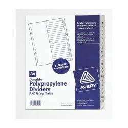 Avery Dividers Pp A4 A-Z Grey L7411-Az 85922