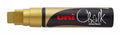 Marker Chalk Uni 15Mm Chisel Tip Gold