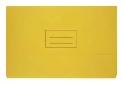 Document Wallet Bantex Fc Board 240Gsm Yellow