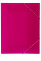 Document Wallet Marbig A4 Soft Touch Brights Pink