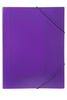 Document Wallet Marbig A4 Soft Touch Brights Purple