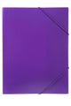 Document Wallet Marbig A4 Soft Touch Brights Purple