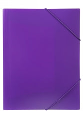 Document Wallet Marbig A4 Soft Touch Brights Purple