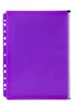 Binder Pocket Marbig A4 Zip Purple