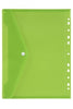 Binder Pocket Marbig A4 With Button Closure Lime