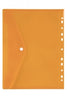 Binder Pocket Marbig A4 With Button Closure Orange