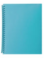 Display Book Marbig A4 20 Pocket Refillable Translucent Marine