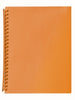 Display Book Marbig A4 20 Pocket Refillable Translucent Orange