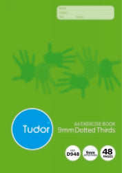 Exercise Book Tudor A4 9Mm Dotted Thirds 48Pg