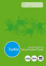 Exercise Book Tudor A4 18Mm Dotted Thirds 96Pg