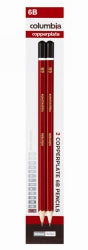 Pencil Lead Copperplate 6B Hexagon Pk2