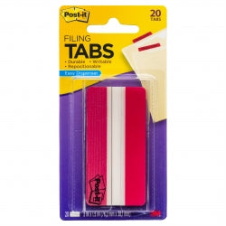 Post-It 3M Durable Tabs 686-20R3In Red