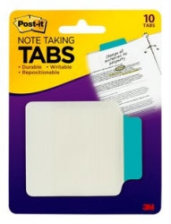 Post-It 3M Transparent Tabs 687A3 Aqua Note