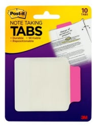 Post-It 3M Transparent Tabs 687-P3 Pink 85.7X69.8Mm