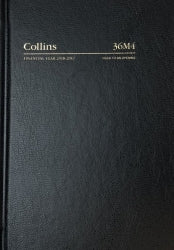 Diary Financial Year 2018/19 Collins A6 Wto Black