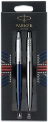 Pen Parker Jotter London Bp & Gel Duo Set Royal Blue & Chrome Trim