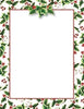 Paper Geo Xmas A4 Holly & Ivy Pk25