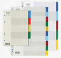 Dividers Bantex  A4 PP Col 5 Tab