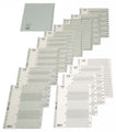 Dividers Bantex A4 Pp Maxi A-Z Grey 6223