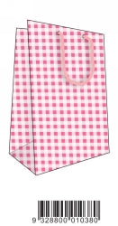 Bag Gift Ozcorp Small Gingham Pink