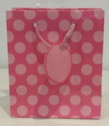 Bag Gift Sml Ozcorp Pink Spot