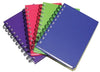 Note Book C/Land A6  Wiro H/C Bright Col Asstd Pk4